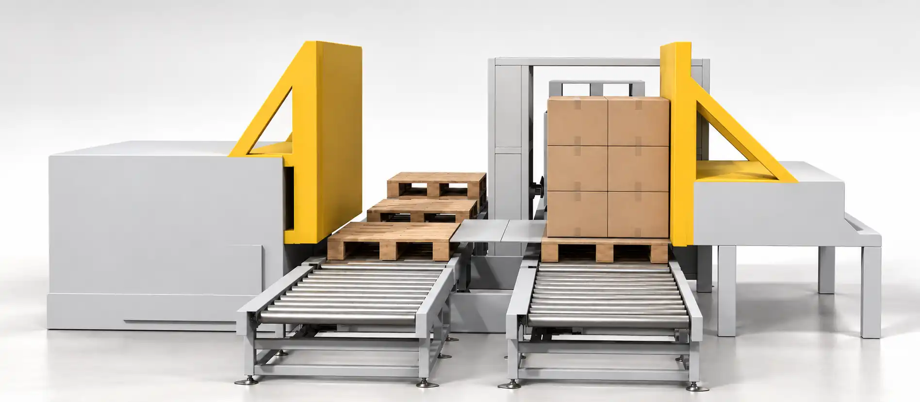 How to pallet exchanging per online pushing type pallet changing machine How to pallet exchanging per online pushing type pallet changing machine