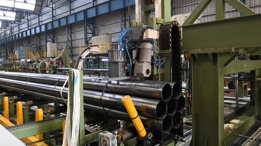 Automatic steel pipe stacking line for round & rectangular pi