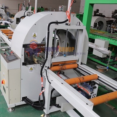 E500 horizontal orbital wrapper for timber wooden