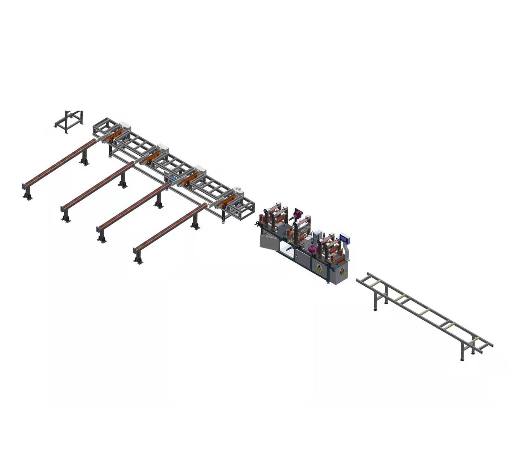 Automatischer Folienaufzieher für Aluminiumprofile