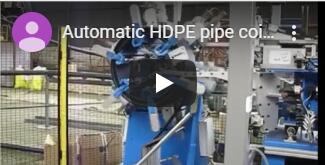 Automatic hose | pipe coiling machine & strapping machine