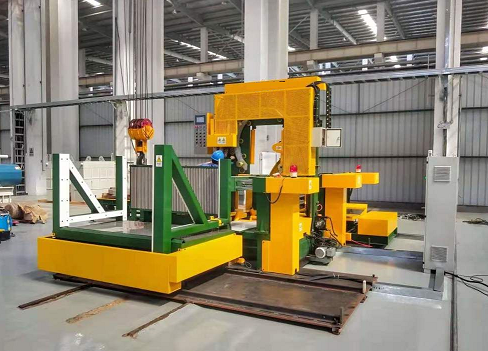 Economic type coil packing line Экономичная линия упаковки стальных рулонов
