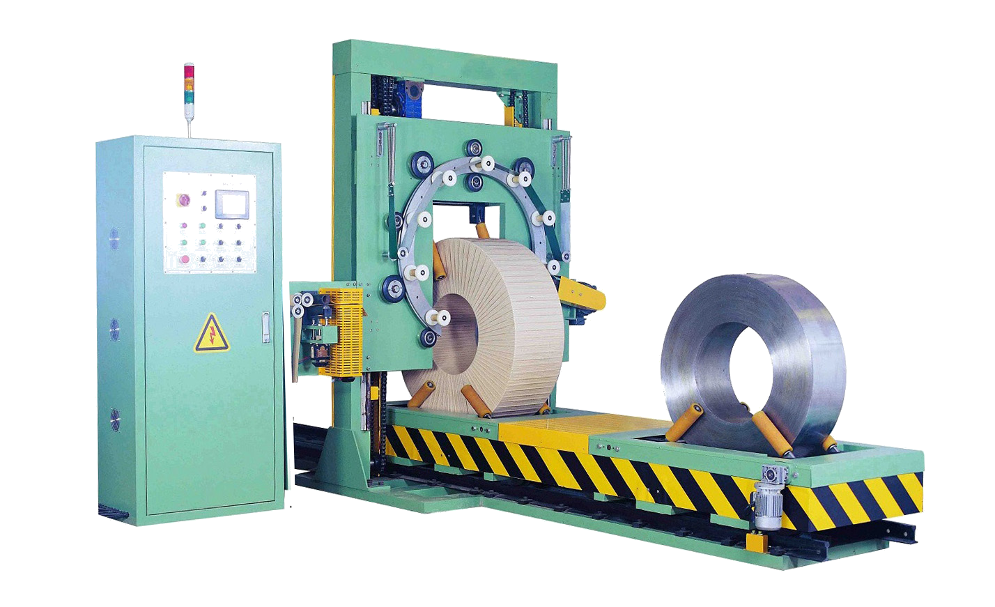 Coil wrapping machine with Drawing-Back Design-1
