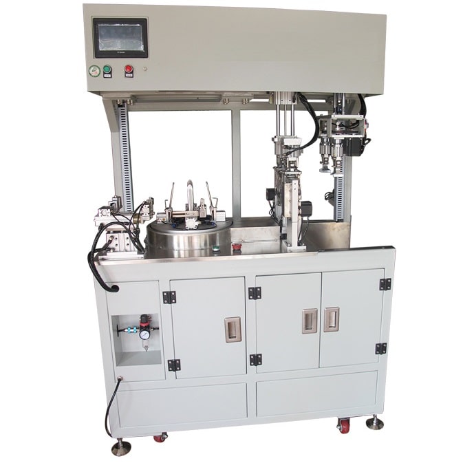 Automatic cable coiling and tying machine