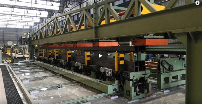 steel tube bundle stacking system automation in production line