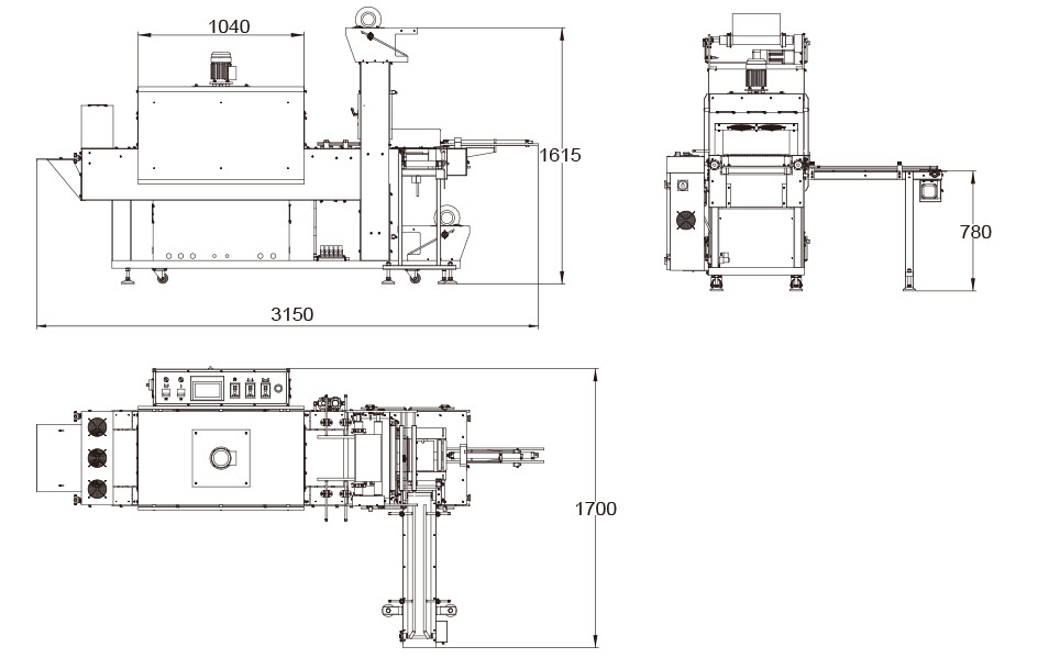 Automatic sleeve shrinking machine SK-060BBS