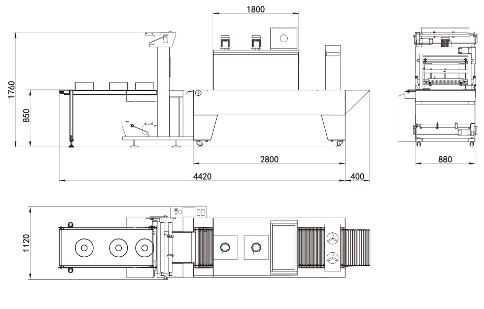 Automatic sleeve shrinking machine SK-080B