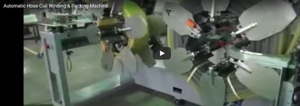 automatic hose coil winding and packing machine