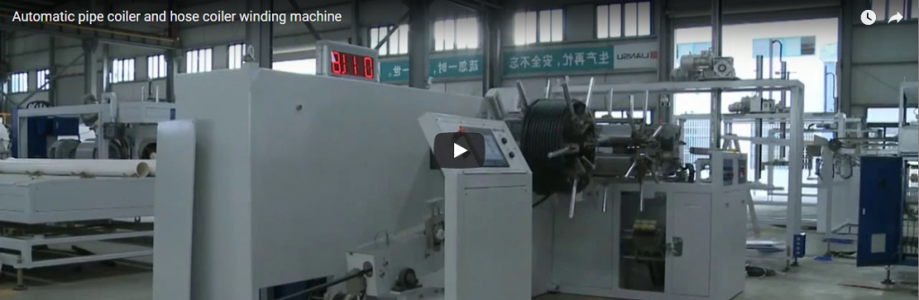 Automatic pipe coiler and hose coil winding machine