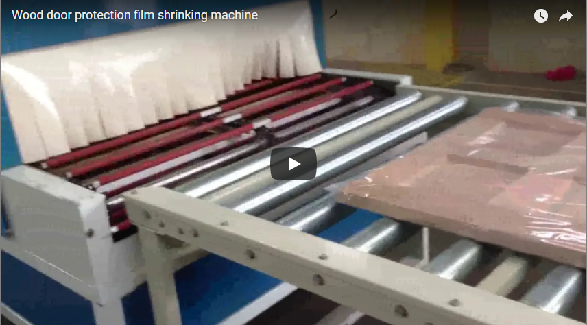 wood door protection film shrinking machine