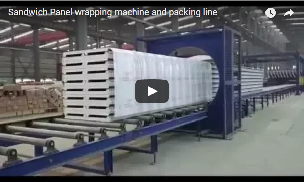 Sandwich Panel wrapping machine and packing line
