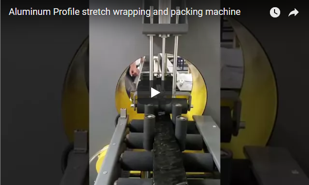 Aluminum Profile stretch wrapping and packing machine