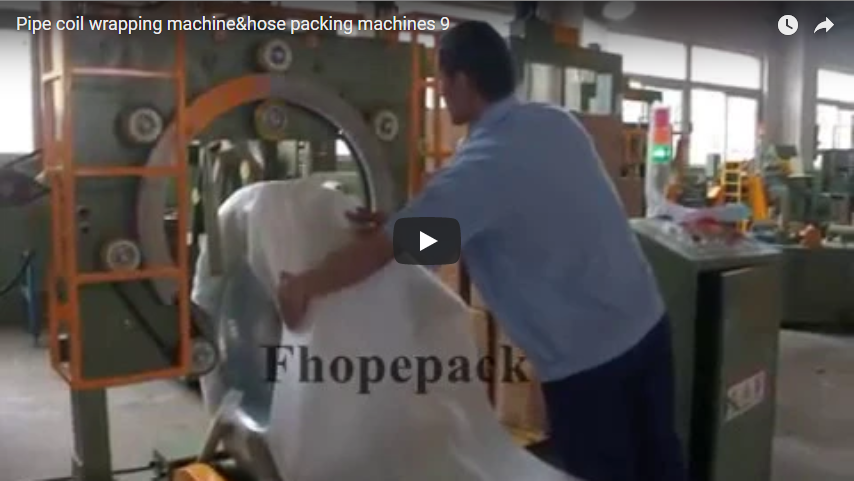 Hose wrapping machine&pipe coil packing machines with bubble film