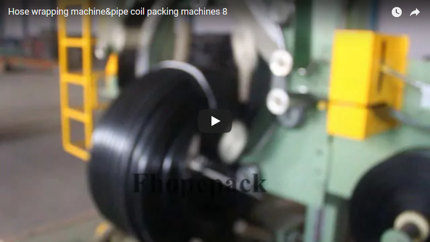 Hose wrapping machine & HDPE pipe coil packing machines