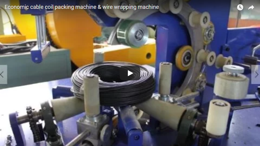 Economic cable coil packing machine & wire wrapping machine