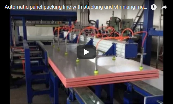 Panel and board shrink packing machine