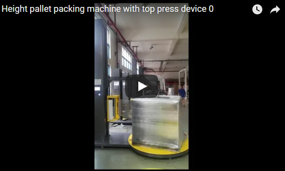 Height pallet packing machine with top press device Height pallet packing machine with top press device