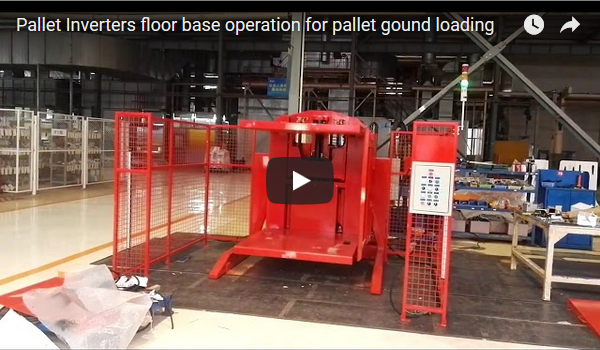 Fhope pallet inverter with dual clamper and floor base operation
