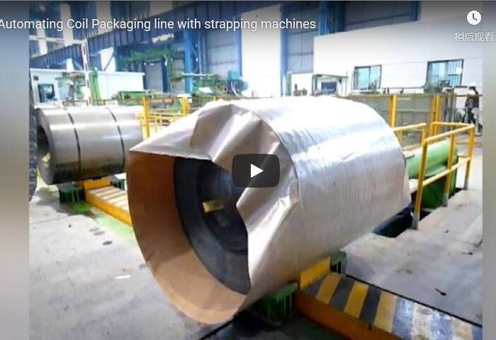 Verpackungslinie für Stahlspulen