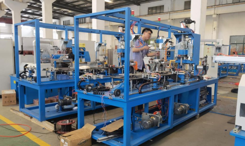 steel wire winding and packing line factory