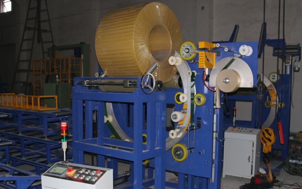 vertical type PC steel wire packing machine