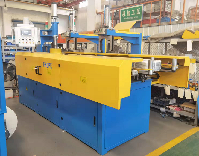 Steel wire winding and strapping machine