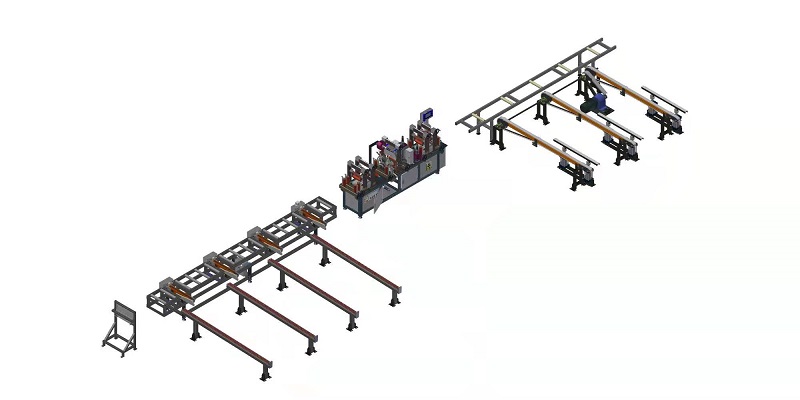 สายการบรรจุโปรไฟล์อลูมิเนียม