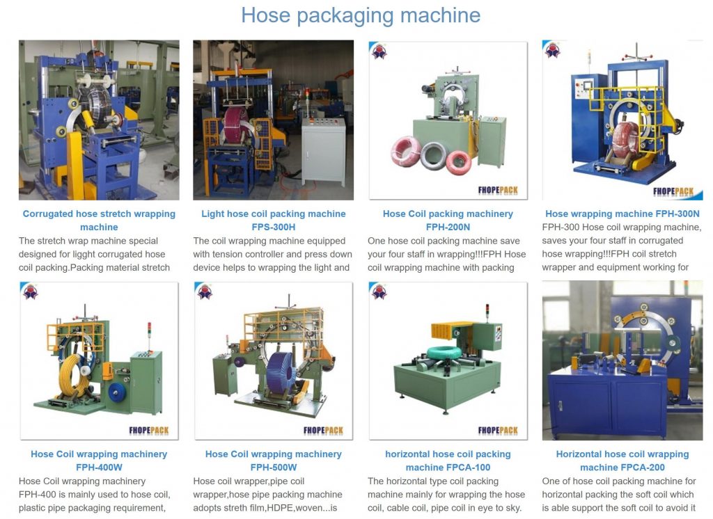 hose coil packing machines
