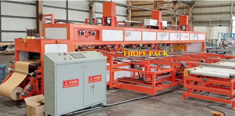 Aluminum profile packing by machine with paper