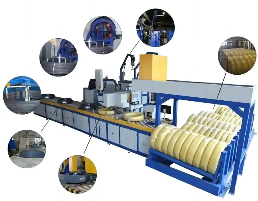 Automatic steel wire winder and packing line
