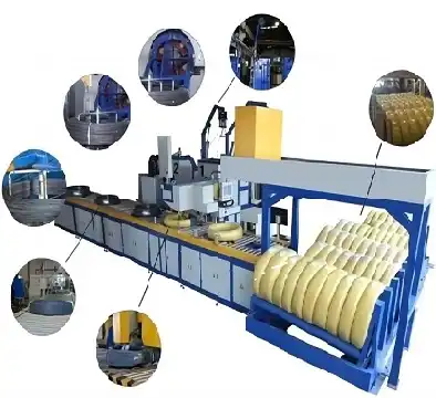 Automatic steel wire winder and packing line