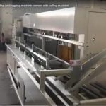 bundling and bagging machine connecting with belling machine