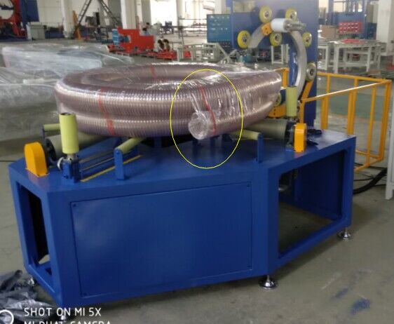 horizontal stretch wrapping machine for pipe coil，corrugated pipe