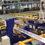 automatic aluminum profile bundling packaging line