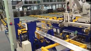 automatic aluminum profile bundling packaging line