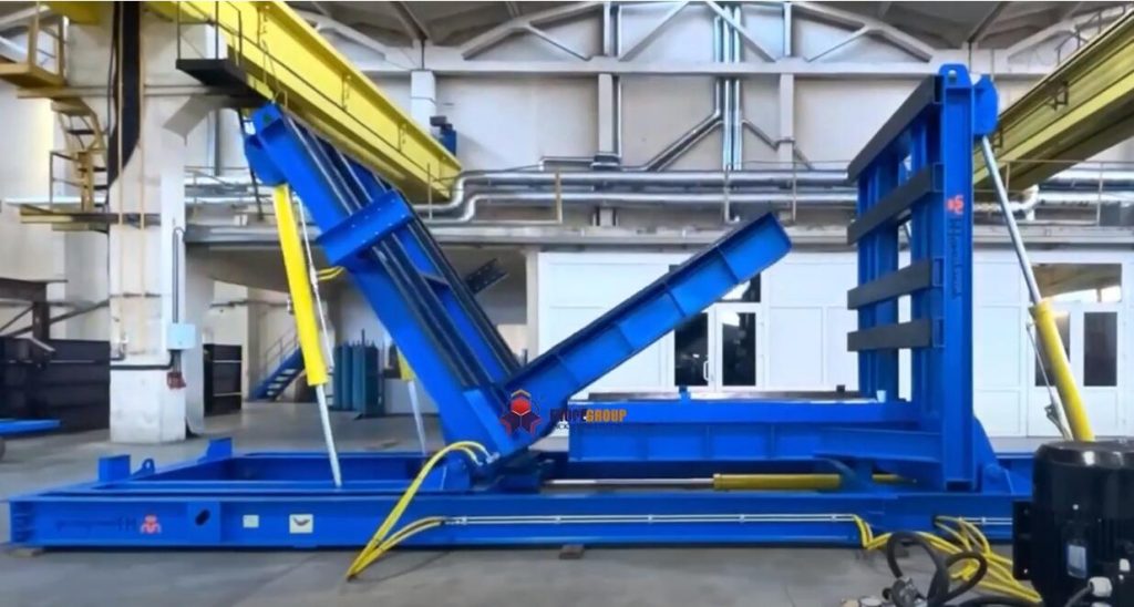 steel sheet and frame flipping turning machine