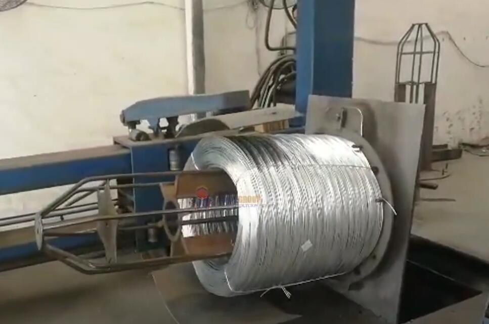 steel wire coil compressing machine