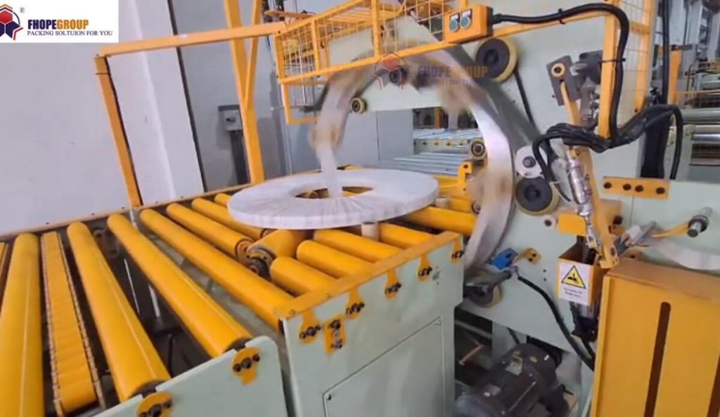 automatic slit coil packing line with turntable