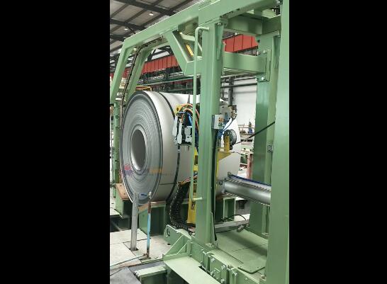 automatic circumferential steel coil strapping machine