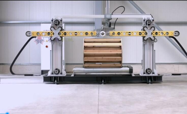 machine d'emballage de bobines enduites
