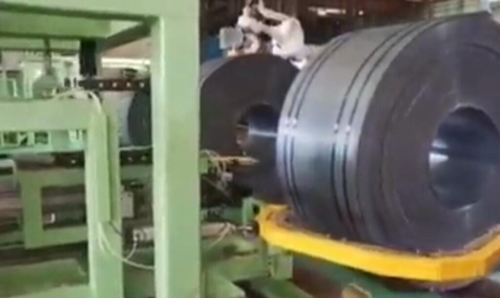 steel coil radial strapping machine