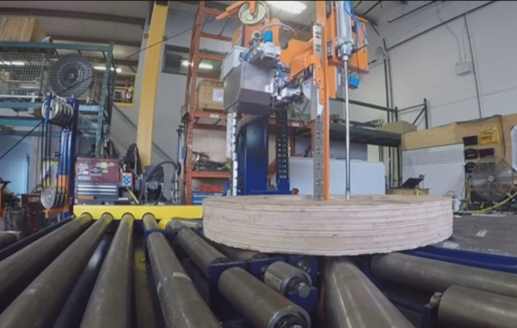 automatic steel coil strapping machine for slit coil