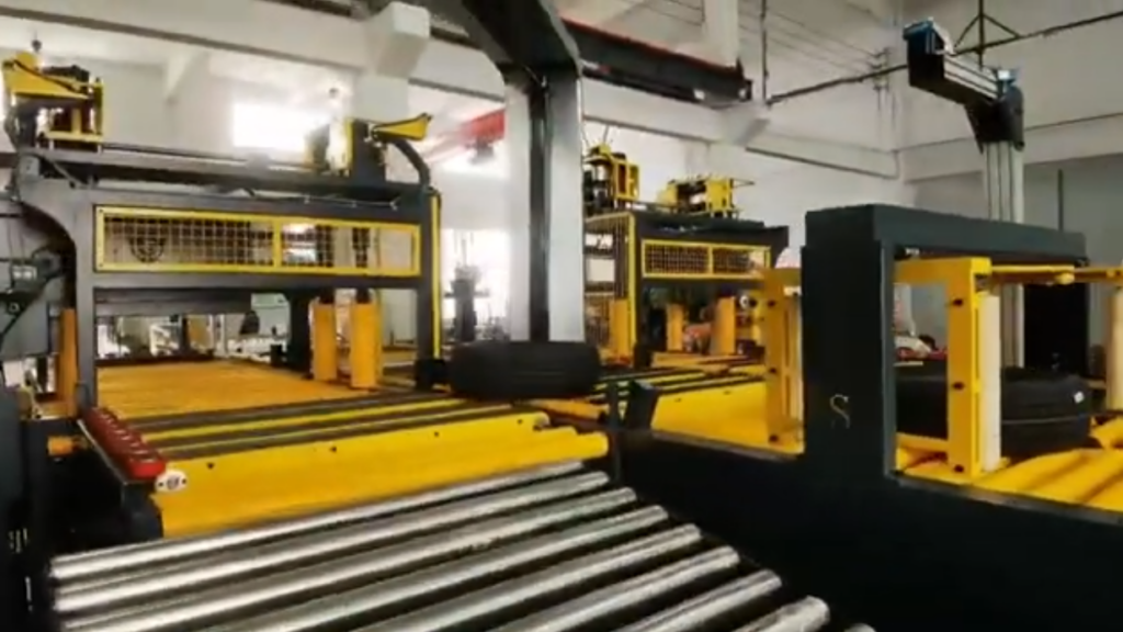tyre packing line