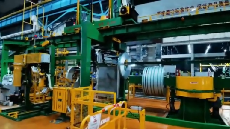 vertical steel coil packing line