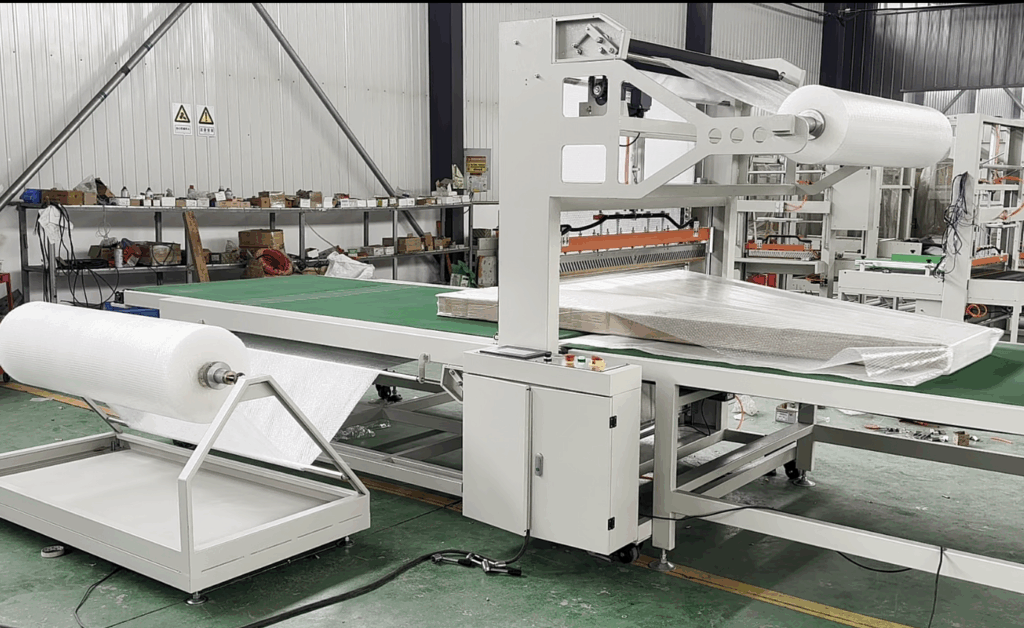 Automatic Panel Bubble Film Sealing & Cutting Machine