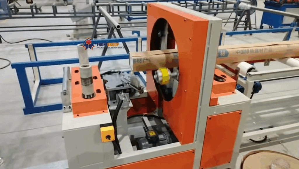 Automatic Aluminum Profile Packaging Line for Paper Packing and Stacking Automatic Aluminum Profile Packaging Line for Paper Packing and Stacking