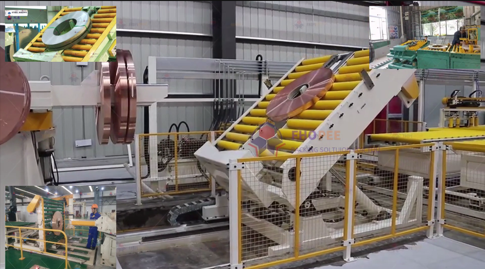 Two-Stage Copper Coil Stretch Wrapping Line: Engineering Ultimate Surface Protection & Stacking