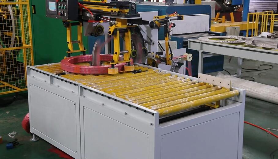 coil packing machine, coil stretch wrapper